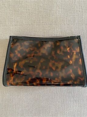 Stephanie Johnson Miami Clearly Tortoise Medium Makeup Bag